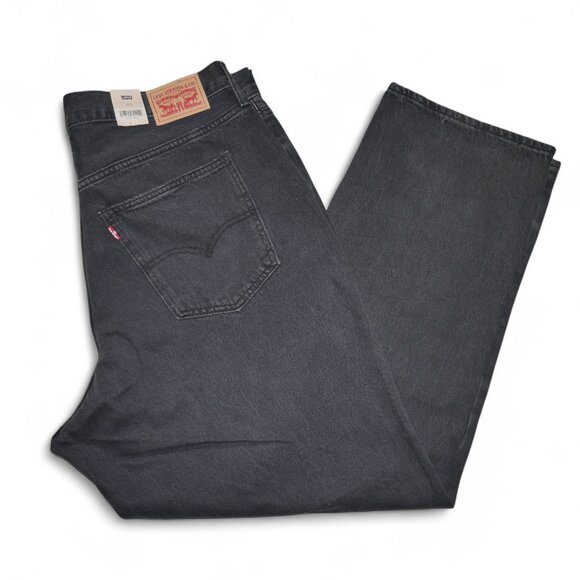 Levi's 94 Baggy Jeans Womens Plus Size 16W Black Stonewash Mid Rise Straight Leg - Picture 11 of 12